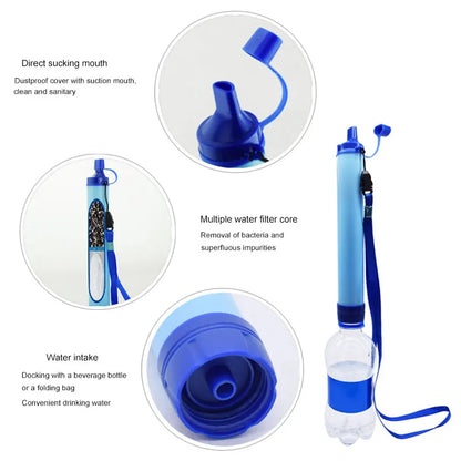 Greenlife Outdoor Survival Emergency Direct Drinking Water Filtering Tool Individual Water Purifier Portable Filter Straw