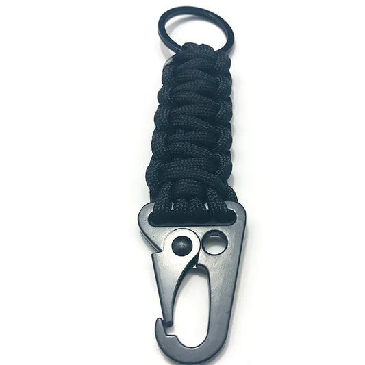 Outdoor Paracord Rope Keychain EDC Survival Kit Cord Lanyard Military Emergency Key Chain  For Hiking Camping 5 Colors Wholesale