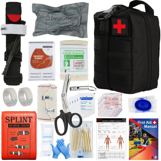 Survival First Aid Kit Survival military full set Molle Outdoor Gear Emergency Kits Trauma Bag Camping Hiking IFAK Adventures